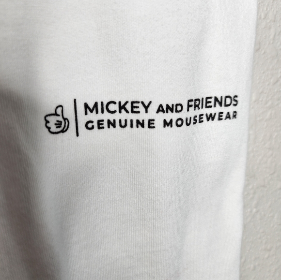Disney Mickey Mouse White Cropped Short Sleeve T-Shirt New With Tags - Picture 3 of 11